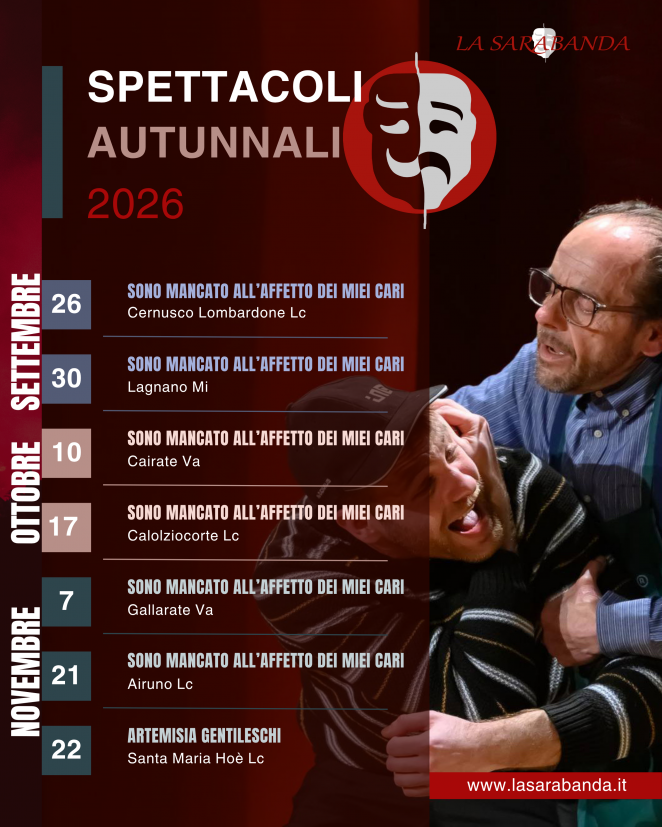 spettacoli autunnali 2026